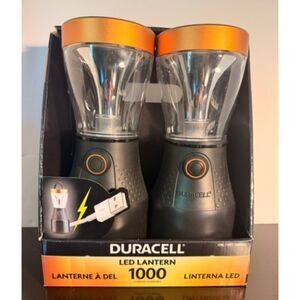 NEW Duracell LED Lantern 1000 Lumens 2 Pack Emergency Camping Poweroutage USB